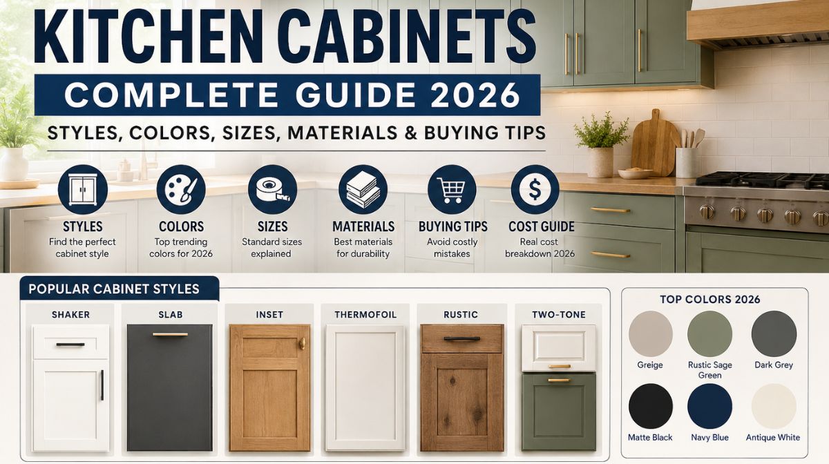 Modern kitchen cabinets guide 2026 with styles and color trends