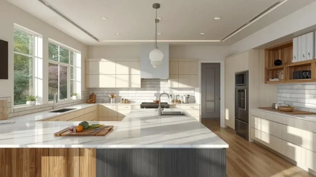 Trompe l’Oeil Window (Fake View) WALLPAPER KITCHEN