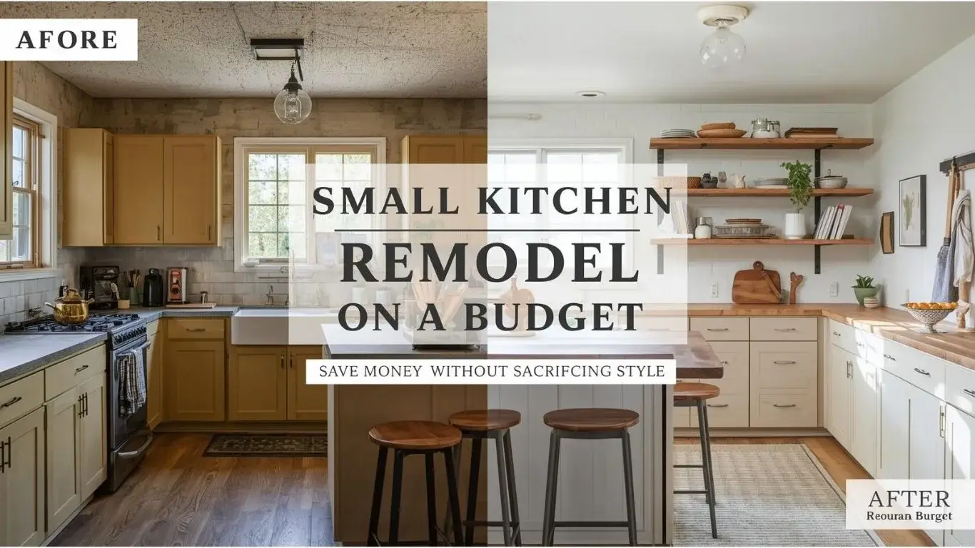 Budget Small Kitchen Remodel Before and After with Affordable Upgrades and Smart Storage