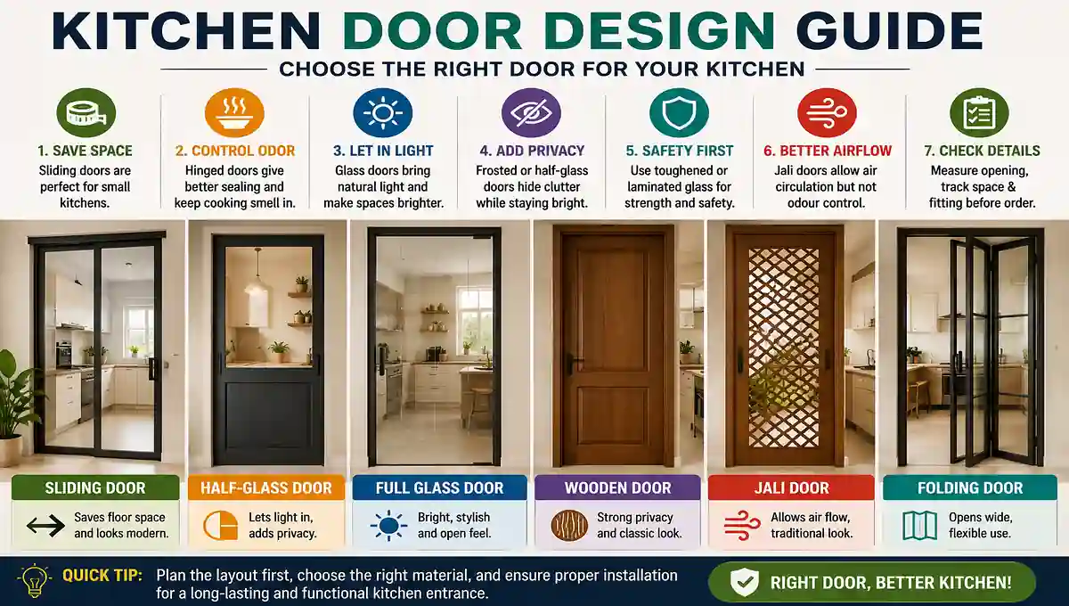 Kitchen door design ideas for modern Indian homes