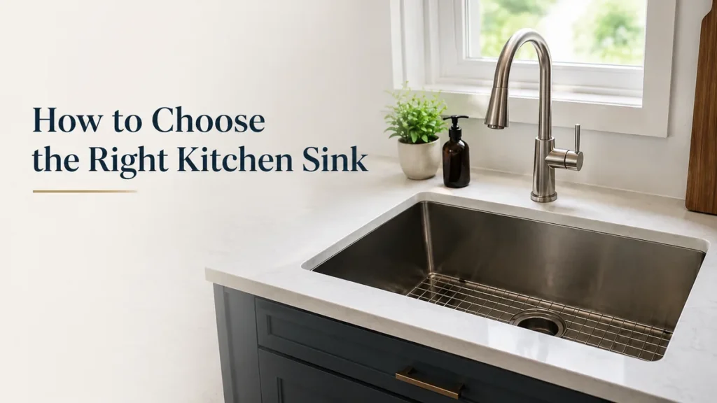 How to choose the right kitchen sink with stainless steel undermount sink and modern faucet