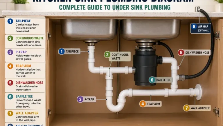 Kitchen Sink Plumbing Diagram: How It All Connects (With Visuals)