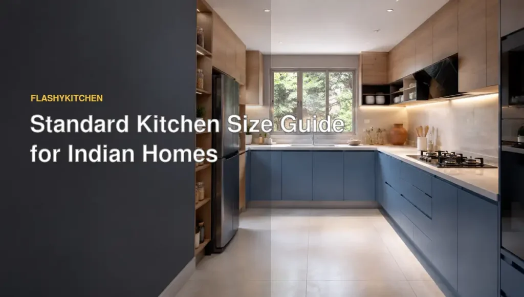 Standard kitchen size and dimensions for Indian homes