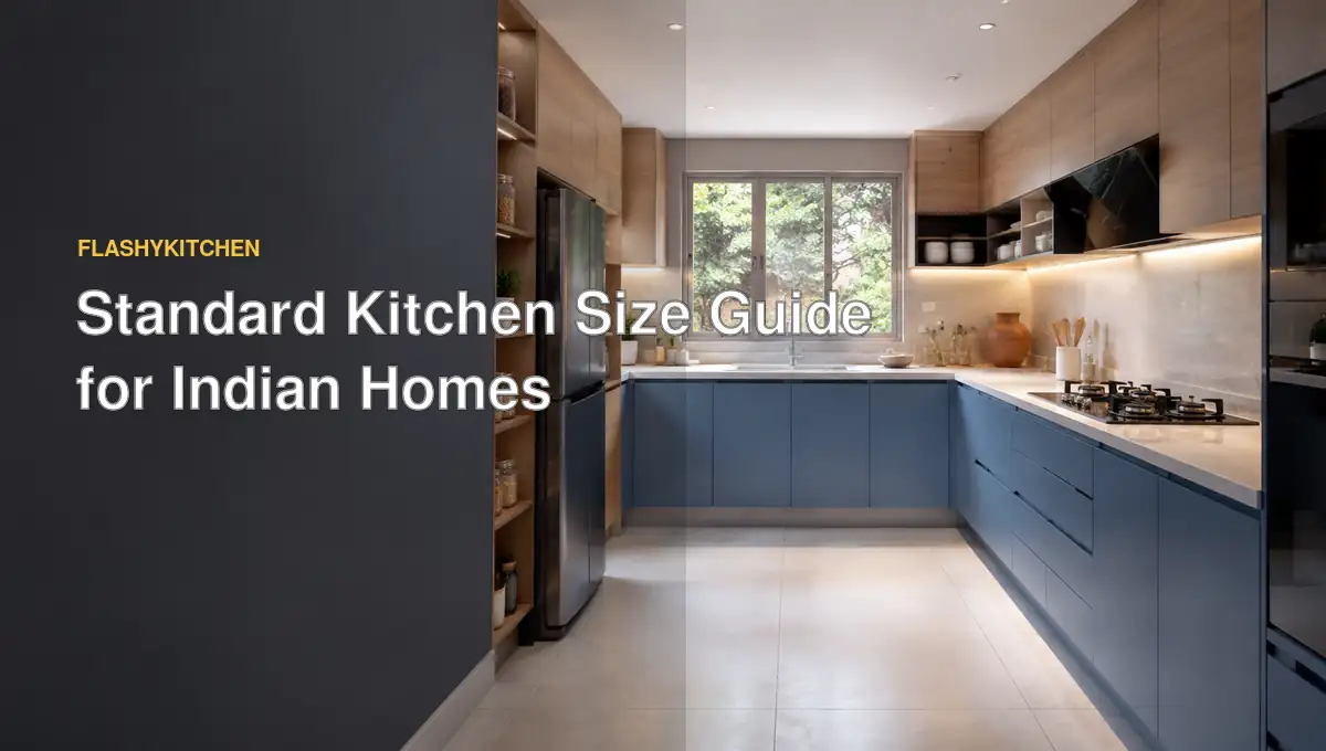 Standard kitchen size and dimensions for Indian homes