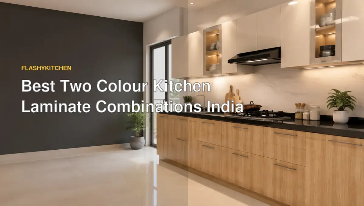 Best two colour kitchen laminate combinations in India